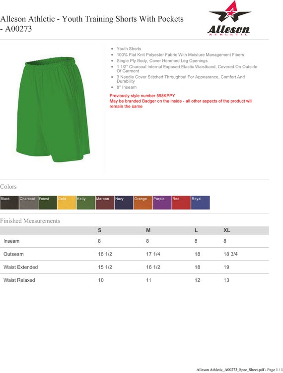 Custom Alleson Athletic Shorts 