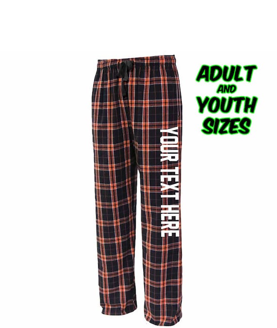 Custom Personalized Pennant Sportswear Flannel Style Unisex Pants