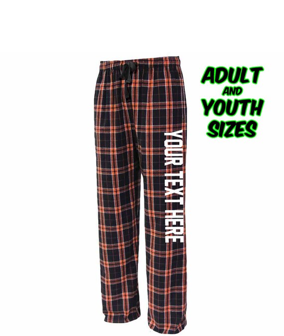 Custom Personalized Pennant Sportswear Flannel Style Unisex Pants