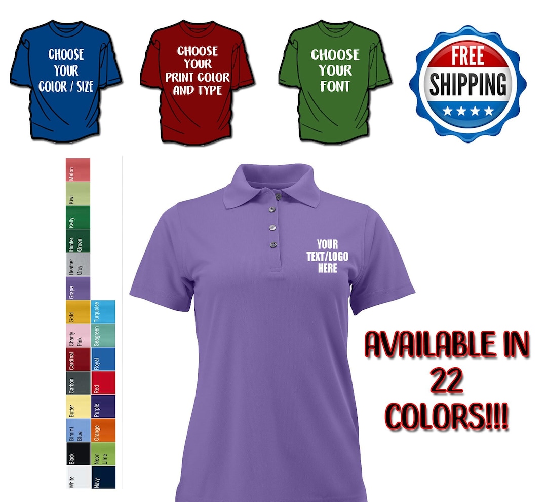 Custom Paragon - Women's Saratoga Performance Mini Mesh Polo