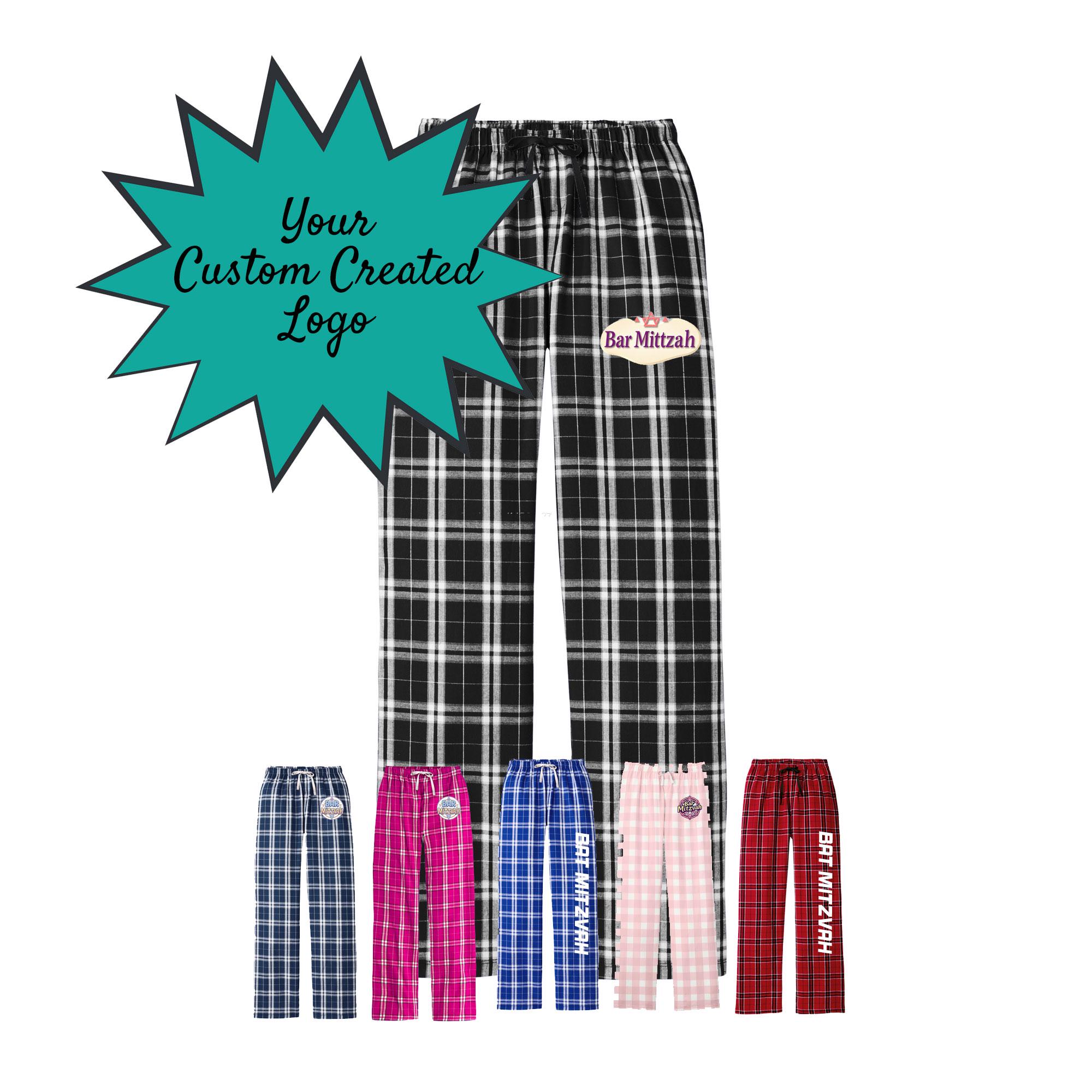 Custom Bar Mitzvah & Bat Mitzvah Party Flannel with Personalized Logo Design Party Favors Jewish Israel Hebrew Party Gift
