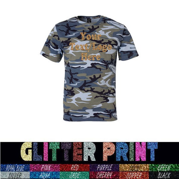 Custom Code V Camouflage Short Sleeve T-shirt 3906 Blue