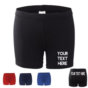Custom Made Badger - Women&#39;s Compression 4&#39;&#39; Inseam Short - 4614 Vinyl or Glitter Print Customized All Colors