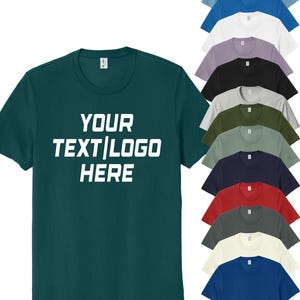 Customizable Allmade Organic Cotton Unisex Tee AL2100: Solid or Glitter Print