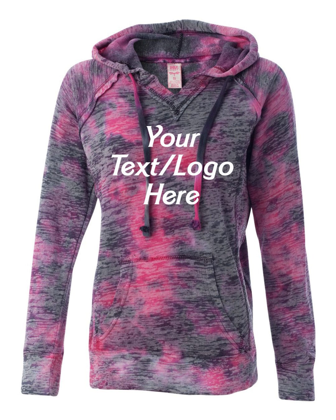 Customized MV Sport Raspberry Swirl Courtney Burnout V-notch - Etsy