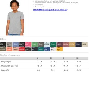 Custom Bella Canvas T-Shirt Sets: Vinyl or Glitter Print 3413 bild 8