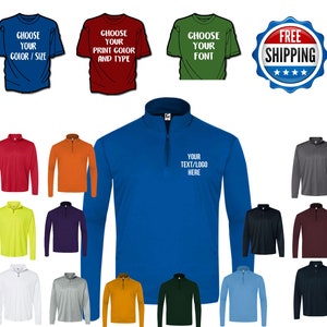 C2 Sport Quarter-Zip Pullover 5102 Youth and Adult Sizing Customized QuarterZip Custom Apparel All Sizes Colors with vinyl or glitter print