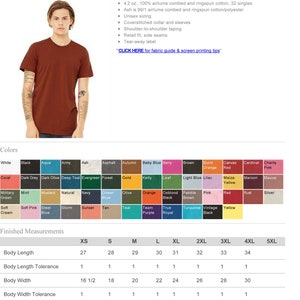 Customized Bella Canvas Unisex Short Sleeve Jersey T-Shirt | Etsy