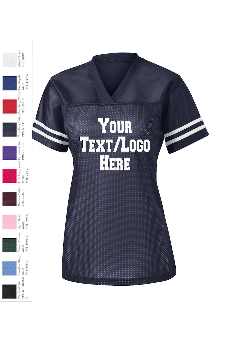 Sporttek Ladies Posicharge Replica Football Jersey Custom Etsy