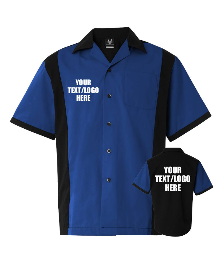 Blue bowling shirt Clearance