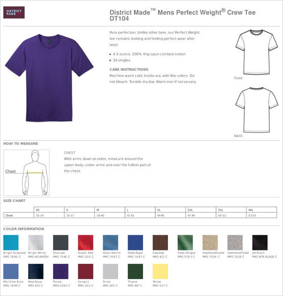 Weight® Crew Tee DT104 Custom 