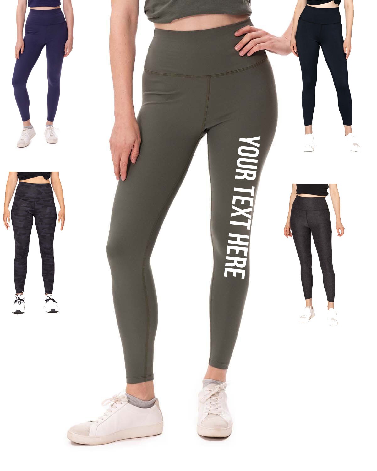 Premium Cotton Full Length Leggings Yoga Pants for Women Stretchy