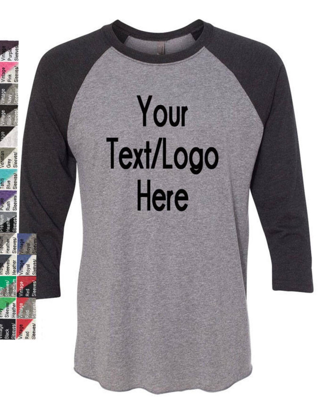 Custom Raglan Baseball Tee: Unisex Tri-blend, Vinyl or Glitter Print ...