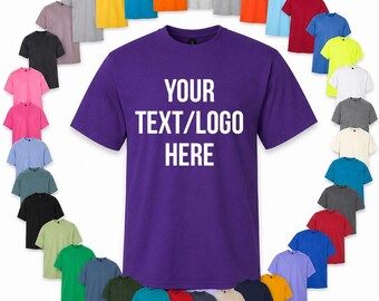 Custom Gildan Cotton T-Shirt: Personalized Text/Logo Tee 3000