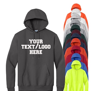 Custom Tall Fleece Pullover Hoodie: Personalized Vinyl Print