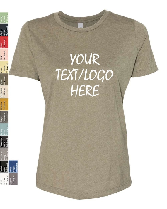 Customized BELLA CANVAS Womens Relaxed 