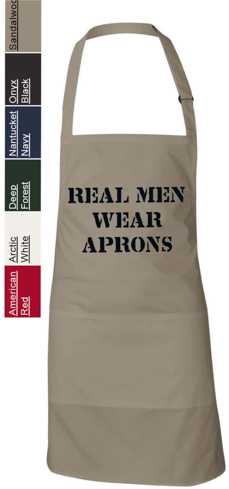 Real Men Wear Aprons Grilling Apron Funny Humor Featherlite Etsy