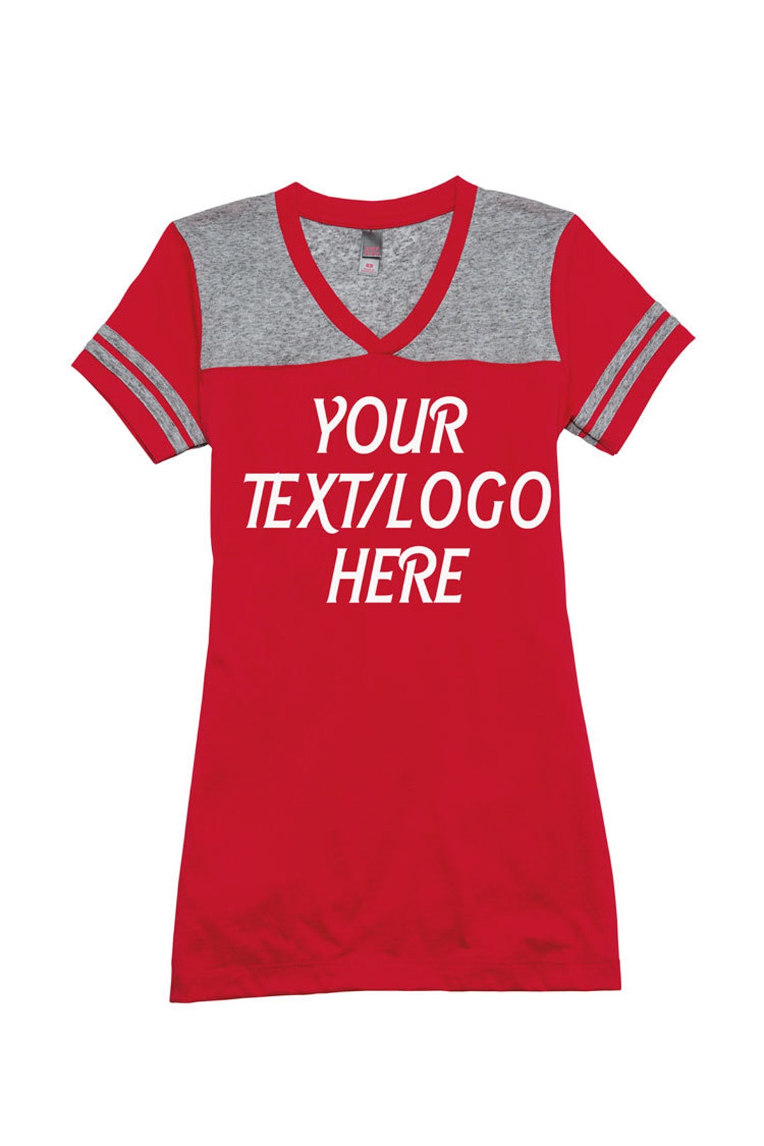 District® Juniors Varsity V-neck Tee DT264 Custom District Red - Etsy