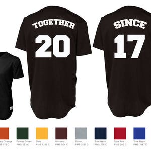 custom couples baseball jerseys