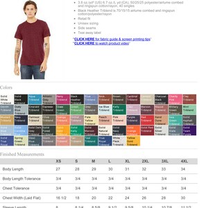 Custom Bella Canvas T-Shirt Sets: Vinyl or Glitter Print 3413 bild 9