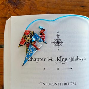 Washi Paper Origami DRAGON Bookmark | Perfect for Fantasy and Book Lovers | Japanese Origami Bookmark