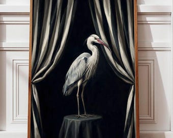 Surreal Bird Art Print | Dreamy Fantasy Decor (Digital Download)