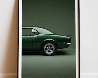 Chevrolet Camaro Poster | Retro Muscle Car Art (Digital Download)