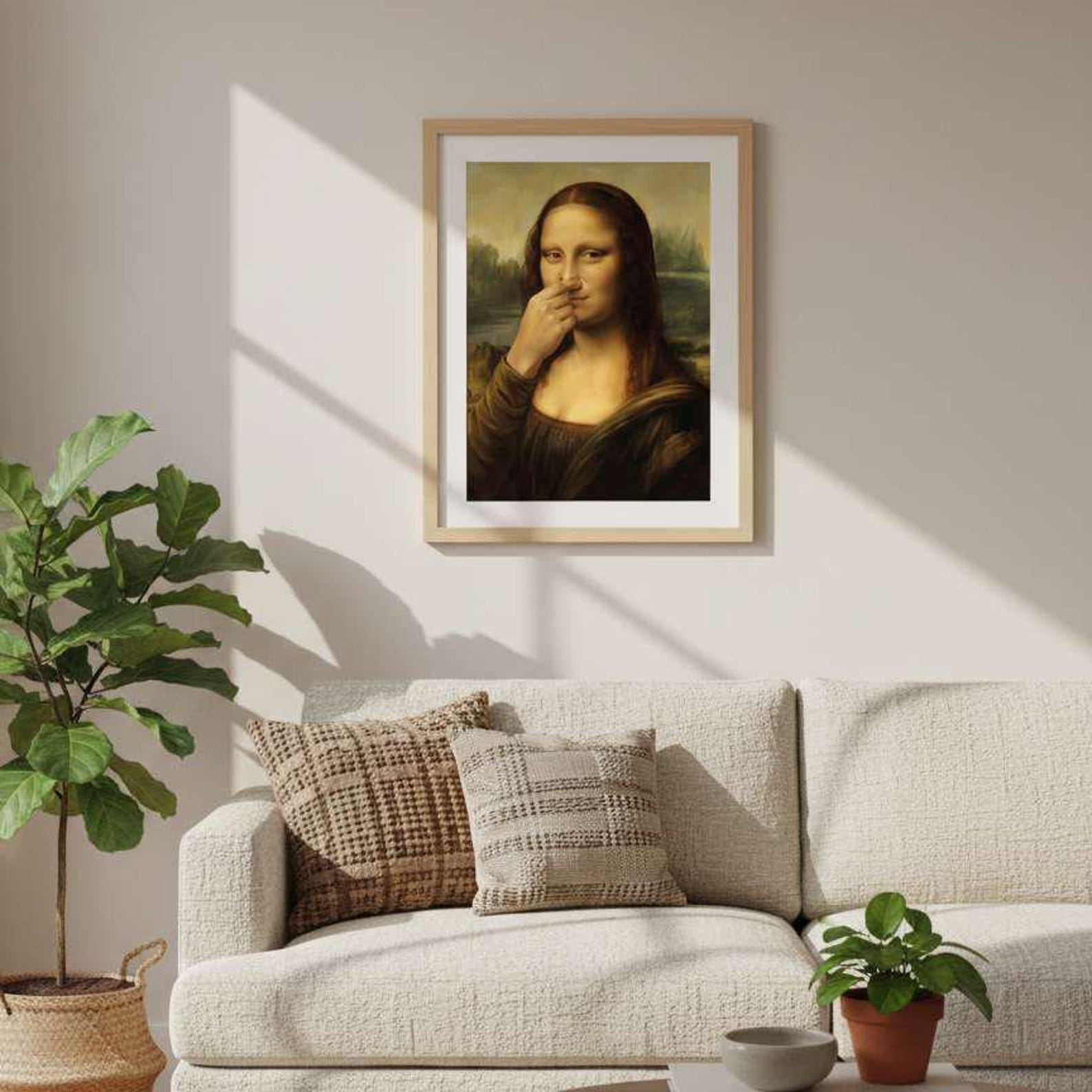 Funny Mona Lisa Bathroom Print | Eclectic Toilet Humor (digital ...