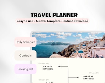 Honeymoon travel planner Vacation Plan Travel itinerary Packing List Holiday Organizer honeymoon travel Editable Google Sheets excel