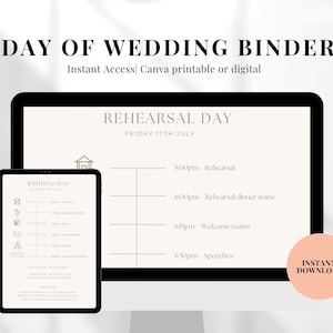 Hochzeitsplaner Ordner Vorlage Hochzeitsplaner Stundenplan Anpassbare Canva Hochzeits-Reiseplan Hochzeit Timeline