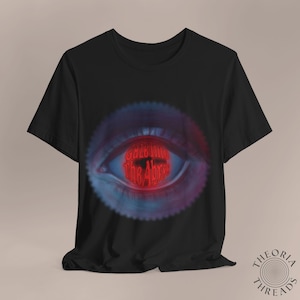 Gaze Into the Abyss graphic soft cotton t-shirt