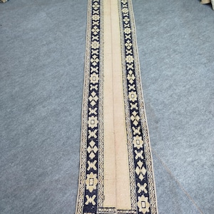 2x12,Vintage Runner Rug Handmade Runner Rug, Oushak runner Rug,Turkish runner Rug,(1.11 X11&#39;10) Vintage runner Rug, Kitchen runner Rug,