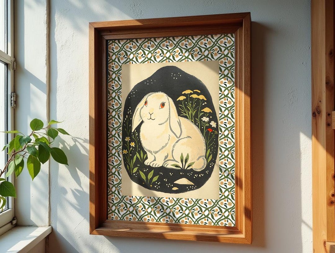 Enchanted Rabbit Portraits – A Vintage-inspired Printable Art Set - Etsy