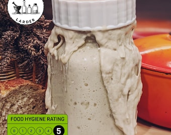 Cotswolds Organic Sourdough Starter Live Liquid Culture Fred 3rd Gen Bread Making Home Baking Gift For Her Him 100g Easy Instructions Recipe