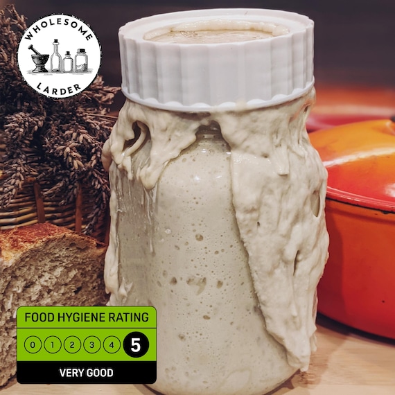 Cotswold Organic Sourdough Starter Folic Acid Free Live Liquid Culture Bread Making Home Baking Gift Her Him 100g Easy Instruction Recipe