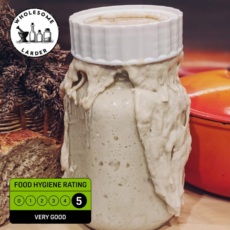 Cotswold Organic Sourdough Starter Folic Acid Free Live Liquid Culture Bread Making Home Baking Gift Her Him 100g Easy Instruction Recipe image 1