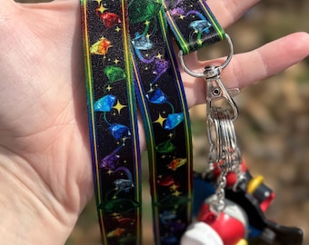 Chaos Emerald Lanyard