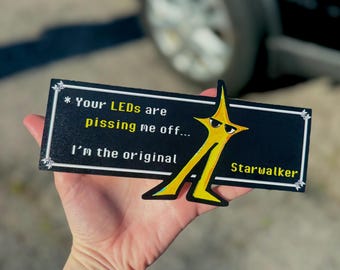 Adesivo de para-choque Starwalker original