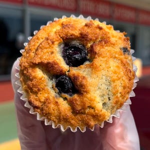 Keto Paleo Blueberry Muffins | diabetic-friendly, grain-free, dairy-free