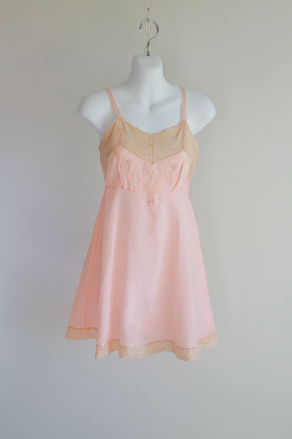 1920s Laurel Weave, Silk Step In Cami-Teddy - siz… - image 1