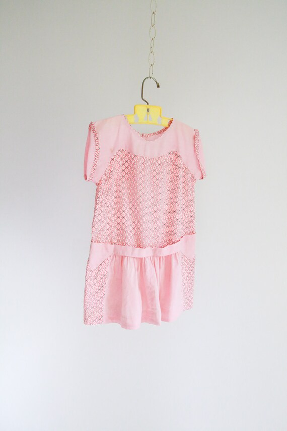 1930s, Baby Feedsack Dress - 29" Bust