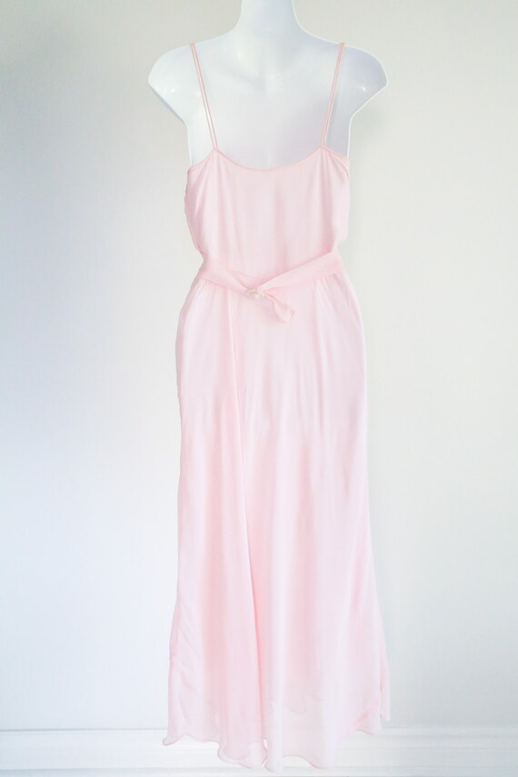 1930s Pink, Spaghetti Strap, Party Dress with Jac… - image 6