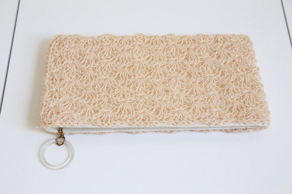 Ivory Micro Beaded Clutch - image 2