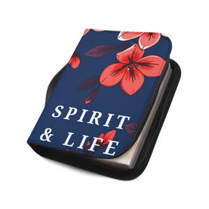 Floral Bible Cover | Stylish Christian Journal Organizer, Faith Gift, Scripture Holder, Religious Keepsake, Church Accessory