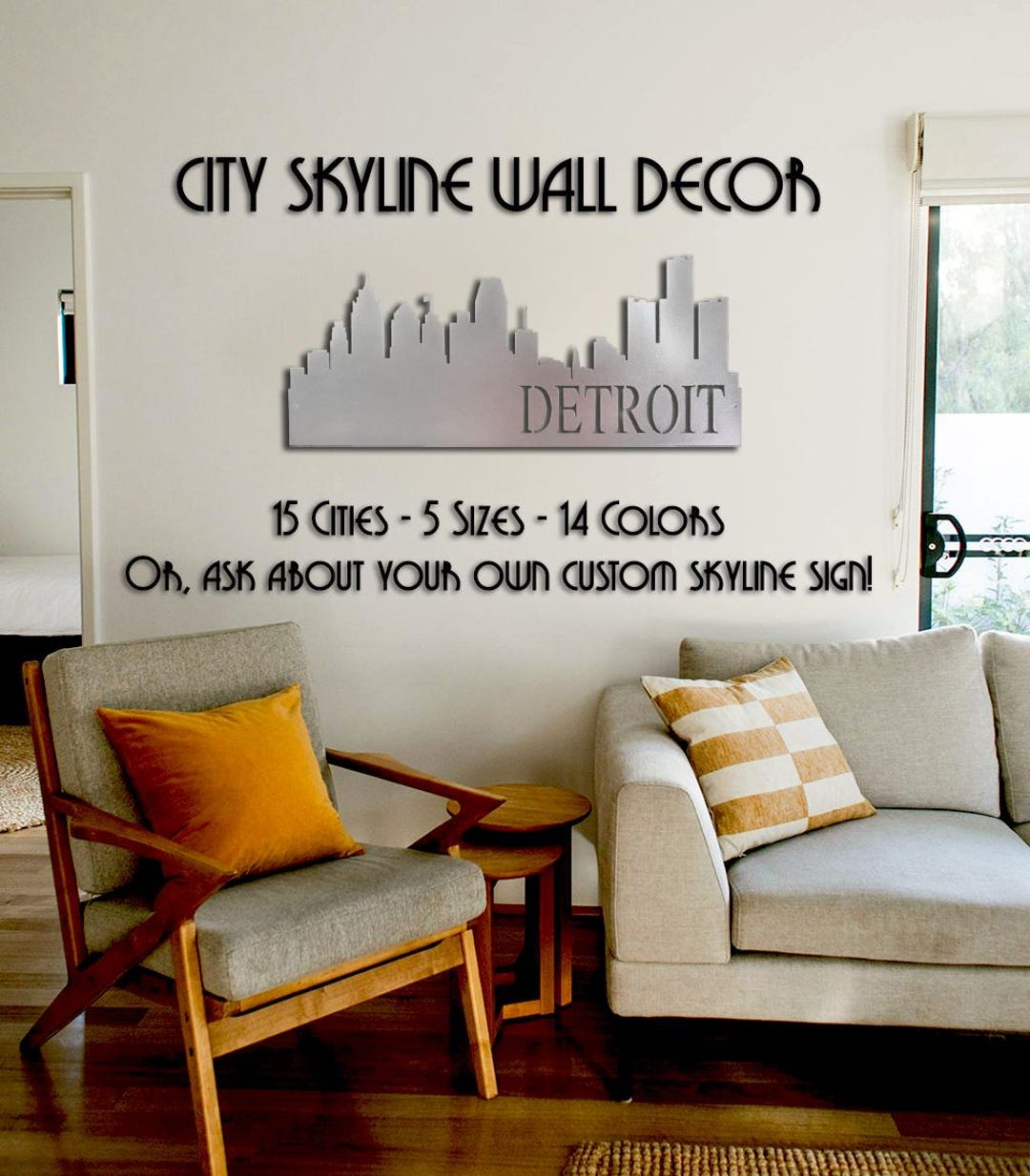 Fresh Look at Custom Steel 12 Up City Skyline Signs