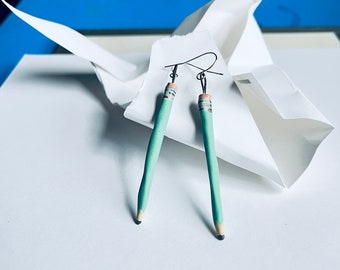 Porcelain Pencil Earrings