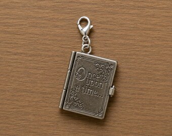 Fairytale Book Charm: Once Upon A Time E-reader Accessory, Purse Keychain