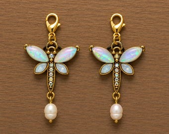 Custom Dragonfly Charm: Dark Romance Bookish Kindle E-reader Accessory (1 inch)
