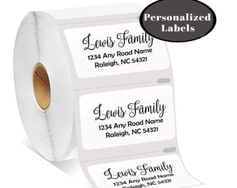 Custom Return Address Labels | 1" x 2" Stickers | Bill Pay | Roll Stickers | Envelope Seals | Personalized | 100-250-500 Address Labels