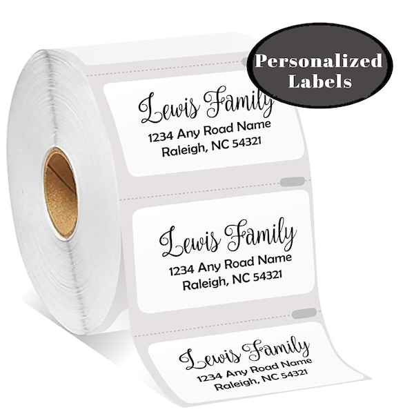 Custom Return Address Labels | 1" x 2" Stickers | Bill Pay | Roll Stickers | Envelope Seals | Personalized | 100-250-500 Address Labels